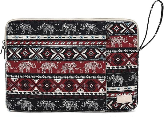 Laptop Sleeve 13.3 inch14 Inch, 15.6inchWater Resistant Traveling Computer Cover with Handle, Shockproof Protective Carrying Laptop Case (Y8-Red Elephant, 15 inch-15.6 inch)