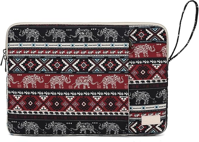 Laptop Sleeve 13.3 inch14 Inch, 15.6inchWater Resistant Traveling Computer Cover with Handle, Shockproof Protective Carrying Laptop Case (Y8-Red Elephant, 14 inch)