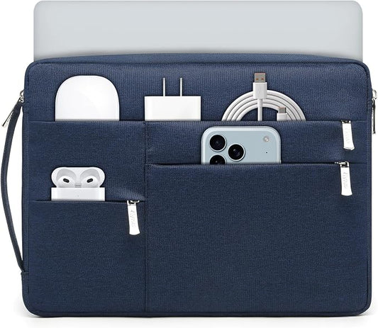 HYZUO 15-16 Inch Laptop Sleeve Bag for MacBook Pro 16 M5/M4/M3/M2/M1 Pro/Max A3428 A3429 2026-2019, 15" Surface Book, NoteBook Case for 15" 15.6" HP Dell Lenovo Asus Acer Samsung, Navy Blue
