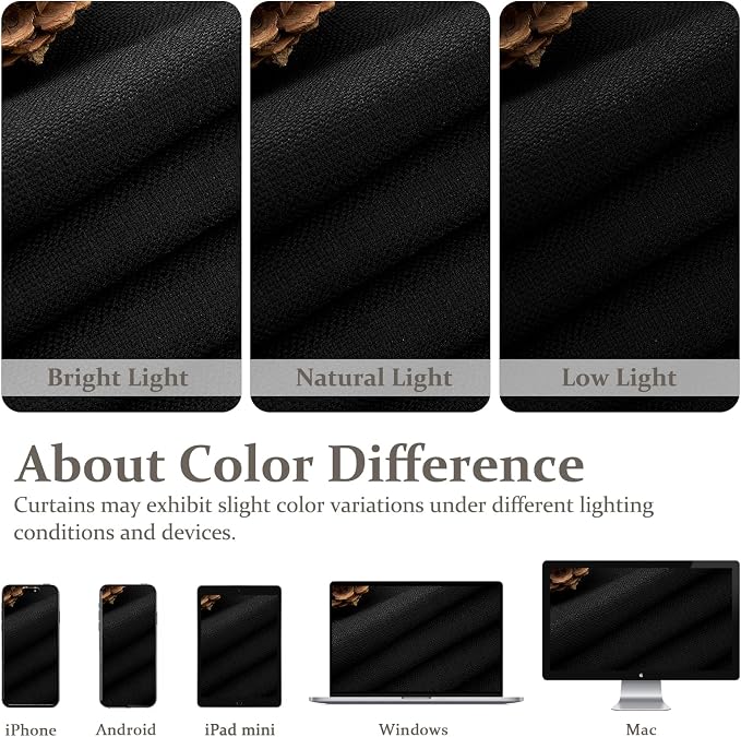 Memory Trained Pinch Pleated Black Out Curtains & Drapes 96 Inches Long 2 Panels for Living Room, Luxury Room Darkening 2 Layer Heavy Linen 40x96 Inch Curtain Sound Dampening for Bedroom Windows Decor