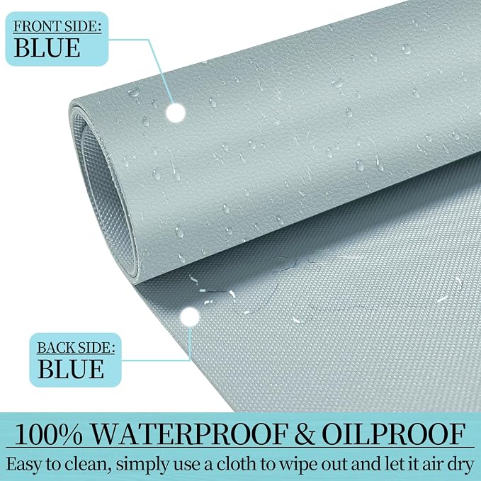 Desk Pad Mat Set,3-in-1 Large Mouse Pads with Wrist Rest and Keyboard Pad, Desk Mats for Keyboards and Mouses, Ergonomic Keyboard and Mouse Mat Set for Office Home Decor(Blue, 31.5" x 15.7")