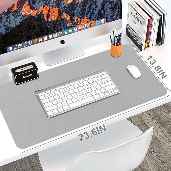 Leather Desk Mat, Desk Pad for Keyboard and Mouse Large Mouse Pads for Desk | Waterproof Desk Mat, Desk Matt for Desktop, Laptop Blotter, Keyboard Pad, Large Mouse Pad, Desk Essentials