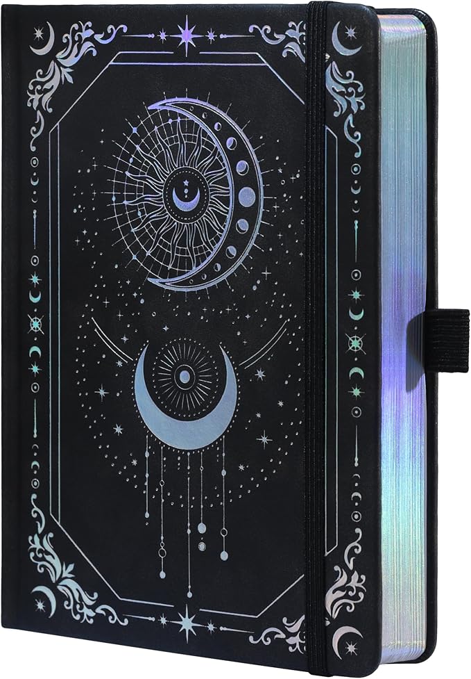 TIEFOSSI B5 Lined Journal, College Ruled Notebook for Women Men, Hardcover Notebooks for Writing Journaling, 100 GSM Thick Paper, 230 Numbered Pages with Silver Edges