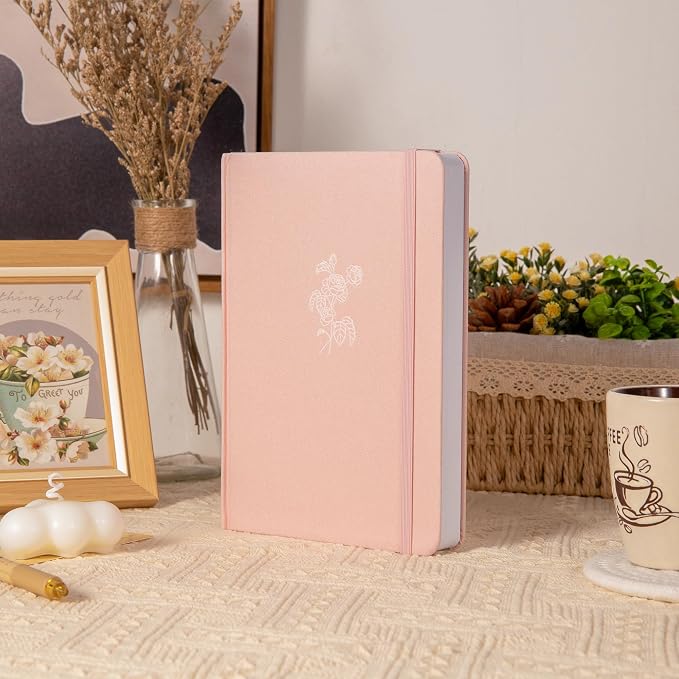MGGAO Bullet Dotted Journal, No Bleed Thick 160gsm Dotted Journal, A5 Dot Notebook, 5.8 X 8.2 IN, Hardcover Notebooks for Personal Organizers