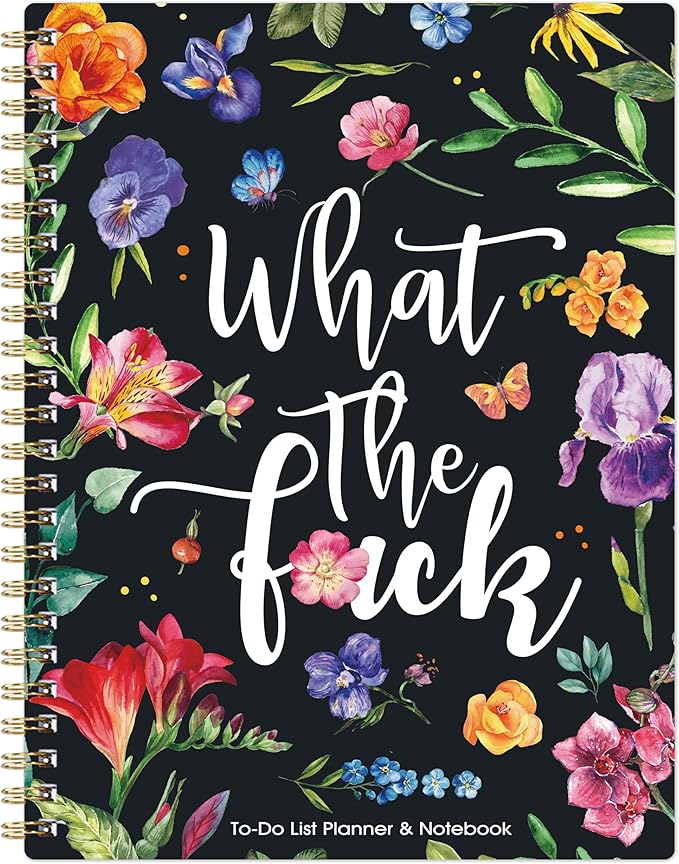 Daily Planner Undated - 6.8" x 8.5", To Do List Notebook & Planner with Hourly Schedule, Spiral To do List Notepad to Organize Your Tasks And Appointments, 120 Pages, Inner Pocket