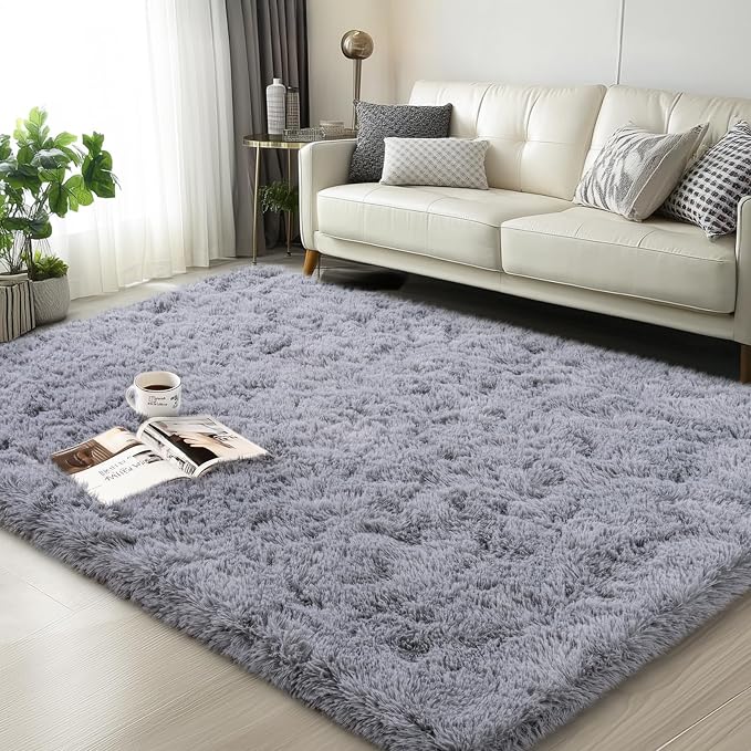 Mugorn Small Soft Shag Rugs for Bedroom, 3x5 Fluffy Area Rugs for Living Room