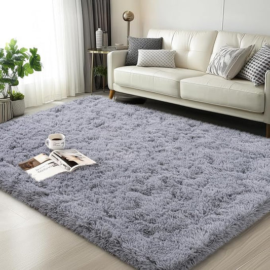 Mugorn Small Soft Shag Rugs for Bedroom, 3x5 Fluffy Area Rugs for Living Room