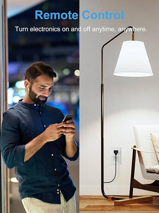 EIGHTREE Zigbee Smart Plug 15A, Energy Monitoring, 𝗭𝗶𝗴𝗯𝗲𝗲 𝗛𝘂𝗯 Required, ETL Certified, Smart Plugs that Compatible with Alexa & Home Assistant & SmartThings, 4 Packs
