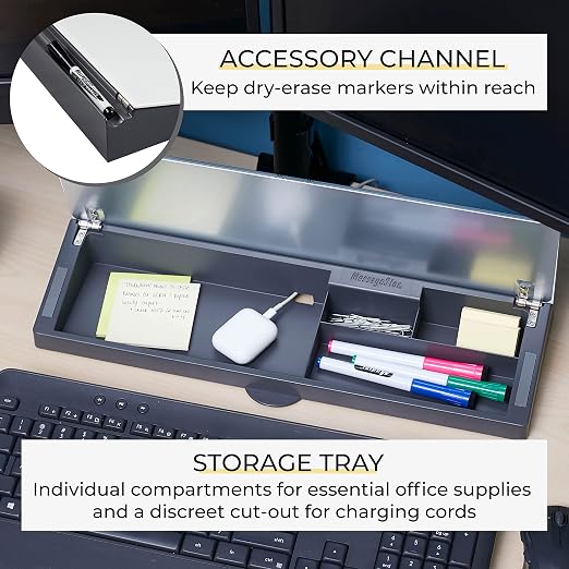 ECR4Kids MessageStor Dry-Erase Keyboard Write and Store, Desk Organization, Botanical
