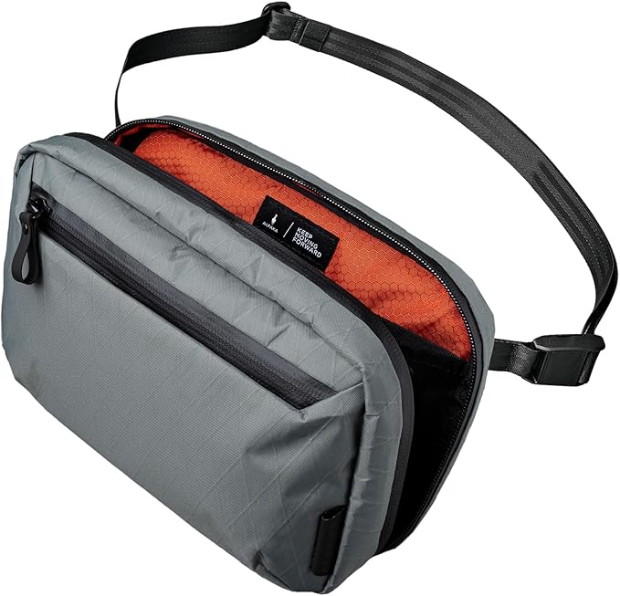 ALPAKA Elements Tech Case - Travel Organizer Pouch for Electronics, Cables, EDC with Weatherproof Fabrics, YKK Zippers(Slate Grey VX21)