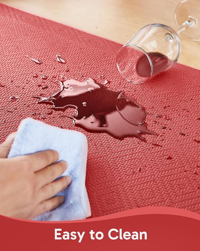 Ophanie Kitchen Mats for Floor,3/4 inch Thick,20x32 Anti Fatigue Cushioned Mat with 99+ Pairs of Anti-Slip Bottom Ridges,Kitchen Rugs,Waterproof,Comfort Ergonomic Standing Mat for Office,Home,Sink