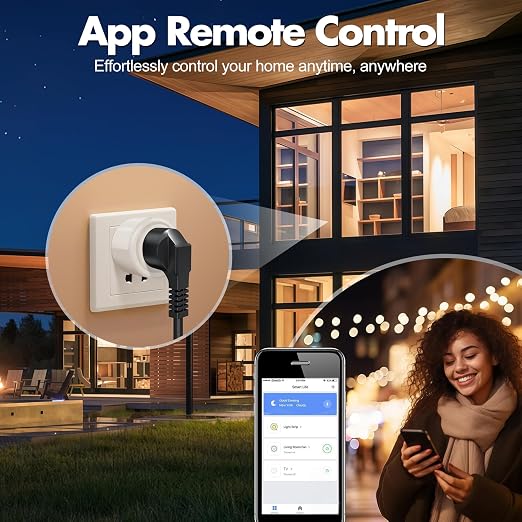 DeeprClean Mini Smart Plugs That Work with Alexa, Wifi Socket Compatible with Google Assistant, App Controlled Outlet with Timer & Schedule, 2.4GHz Wi-Fi Only Wireless Plugs Outlet for Smart Home Life