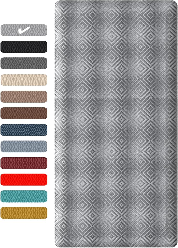Ophanie Kitchen Mats for Floor,3/4 inch Thick,20x48 Anti Fatigue Cushioned Mat with 99+ Pairs of Anti-Slip Bottom Ridges,Kitchen Rugs,Waterproof,Comfort Ergonomic Standing Mat for Office,Home,Sink