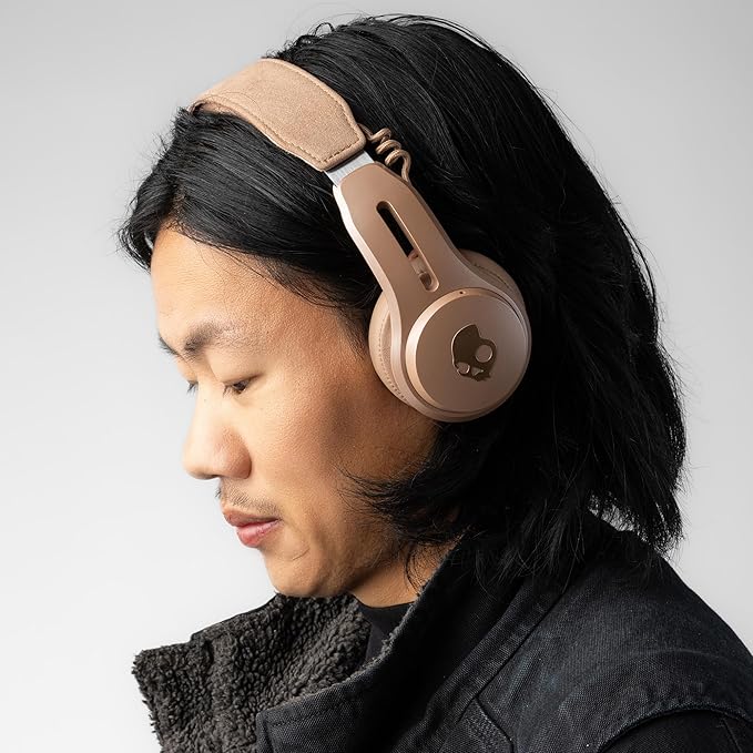 Skullcandy Icon ANC Wireless On-Ear Bluetooth Headphones, Active Noise Cancelling, 60 Hours Battery, Sweat Water Resistant, Foldable Durable Travel Ready, Microphone for iPhone Android - Primer
