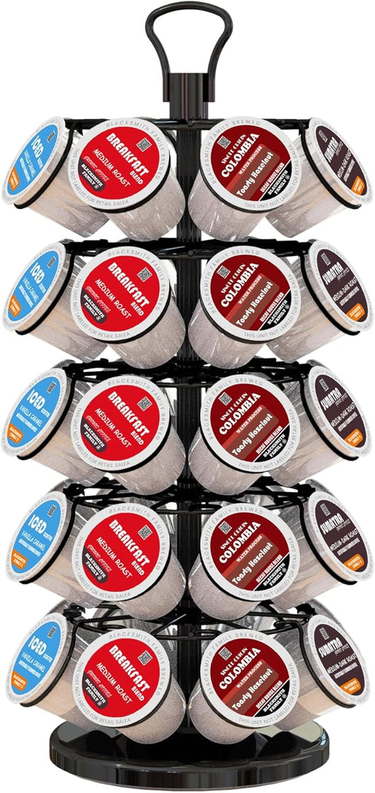40 Pods Capacity Very Easy Assembly K Cup Holders,K Cup Holder, K Cups Holder,K Cup Carousel, Coffee Pods Holder Storage Organizer Stand