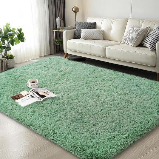 Mugorn Small Soft Shag Rugs for Bedroom, 3x5 Fluffy Area Rugs for Living Room
