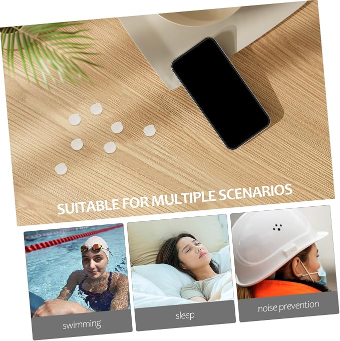 18Pcs Soft Silicone Noise Cancelling for Work Study Travel Comfortable Sound Blocking Ear Protectors Transparent Box