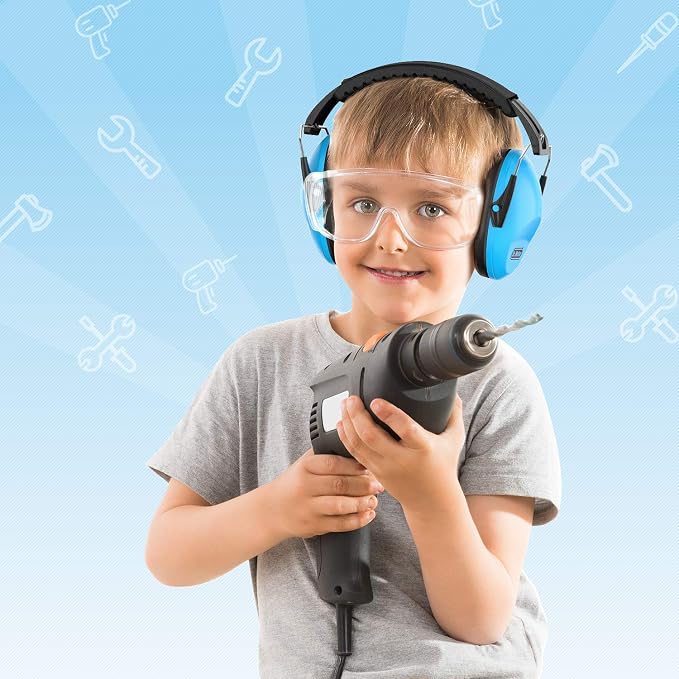 Dr.meter Noise Cancelling Headphones for Kids: SNR27.4 Ear Muffs for Noise Reduction with Adjustable Headband - Kids Ear Protection for Monster Jam, Fireworks, Concerts Kid Autism Sensory