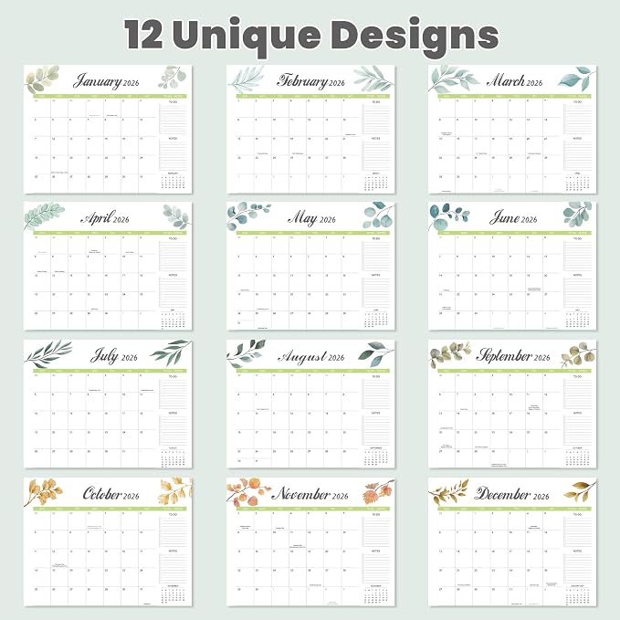 Desk Calendar 2026-2027 with Desk Mat – 22" x 17" Large Desk Pad Calendar Runs from January 2026 to June 2027, Office Supplies Desktop Monthly Calendar for Home & Office
