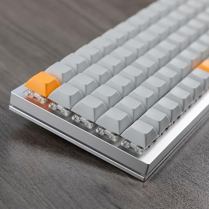 YMDK XDA DSA Blank Colorful PBT Keycaps Suitable for Ortholinear Layout MX Keyboard XD75 ID75 Split 36 Corne Split 46 Planck Preonic Niu40 (DSA 109)
