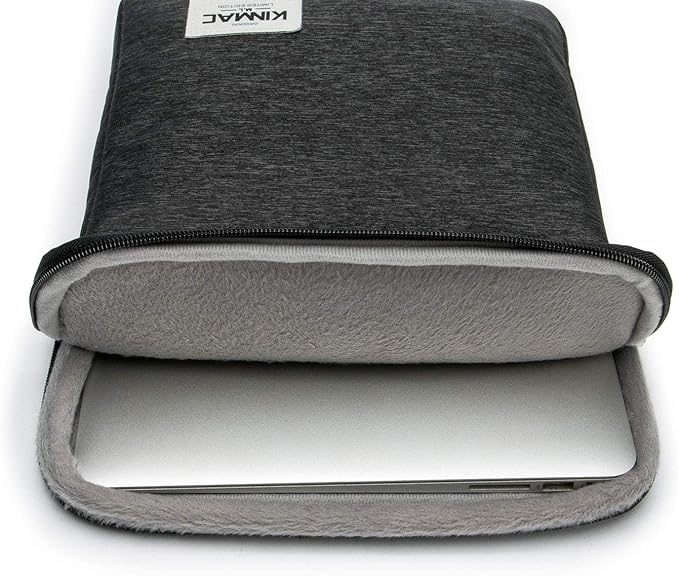 Kinmac 360° Protective Vertical Laptop Sleeve Case Cover Bag with Pocket for MacBook Pro 14 inch,14 inch-14.4 inch HP Lenovo Dell ASUS Acer Laptop (Black)