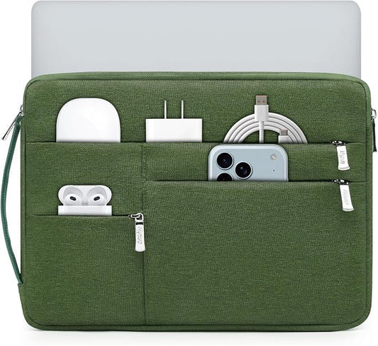 HYZUO 15-16 Inch Laptop Sleeve Bag for MacBook Pro 16 M5/M4/M3/M2/M1 Pro/Max A3428 A3429 2026-2019, 15" Surface Book, NoteBook Case for 15" 15.6" HP Dell Lenovo Asus Acer Samsung, Grass Green
