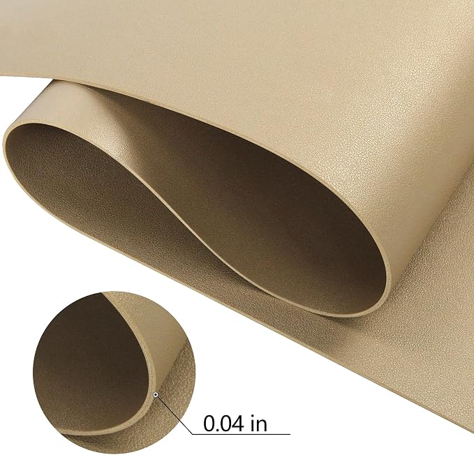 HofferRuffer Desk Pad, Office Desk Protector Mat, Waterproof Desk Mat for Desktop, Dual Side Use Faux Leather Desk Pad for Keyboard and Mouse for Office and Home (Gold, 36" x 17")