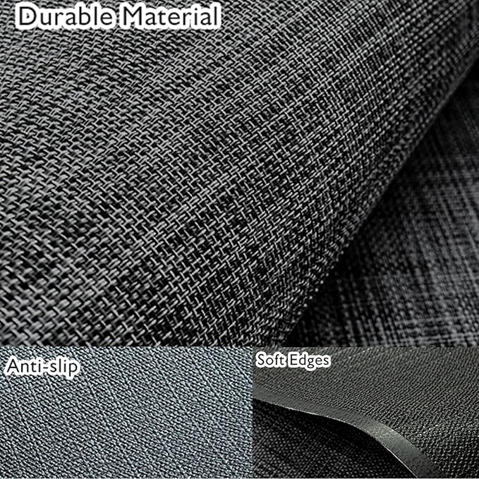 Sycoodeal Office Chair Mat for Hardwood & Tile Floor,Computer Gaming Chair Mat for Rolling Chairs Non-Curve, Anti-Slip, Heavy Duty Floor Protector for Home Office,Black (36" x 48")