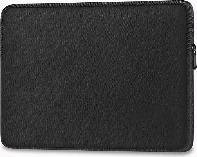 Laptop Sleeve 15.6 Inch, Shockproof Protective Traveling Computer Case, Water Resistant Portable Laptop Carrying Bag Compatible for Lenovo, HP, Dell, Asus,MacBook, Notebook, Black