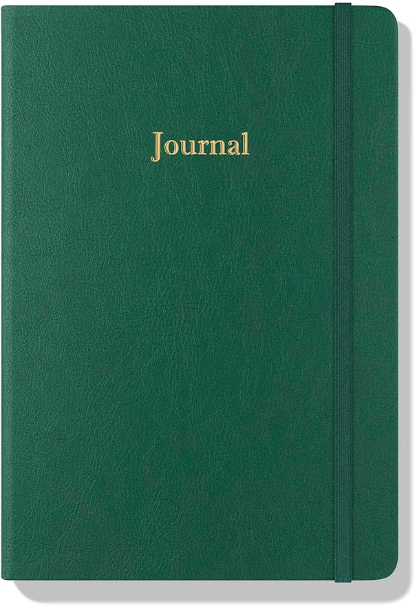 Wykeham's Executive 2026 Undated Daily Journal Planner – Customization Available (Racing Green, 8.5"×5.5")