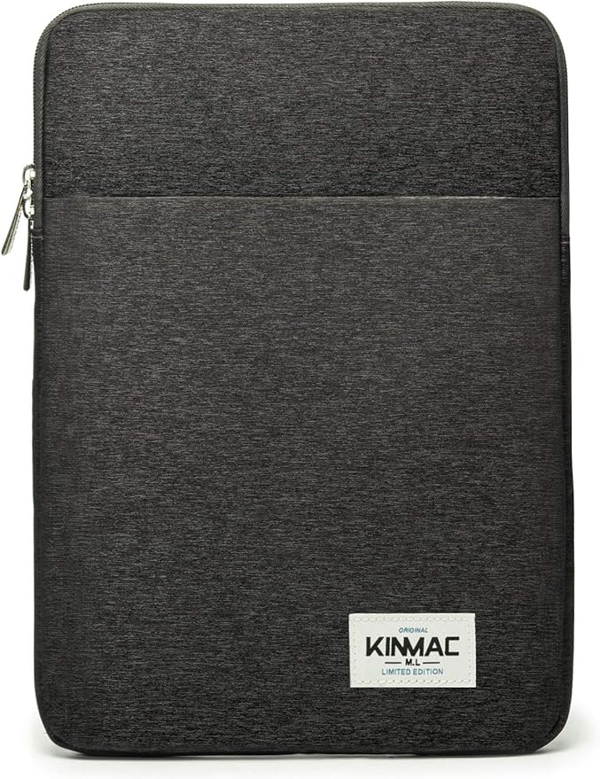 Kinmac 360° Protective Vertical Laptop Sleeve Case Cover Bag with Pocket for MacBook Pro 14 inch,14 inch-14.4 inch HP Lenovo Dell ASUS Acer Laptop (Black)