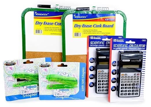 School Supply Boxes | Mega Case (2 Boxes) | Back to School Essentials Kit for Students & Teachers | Includes All of Your Back-to-School Needs for All Classes