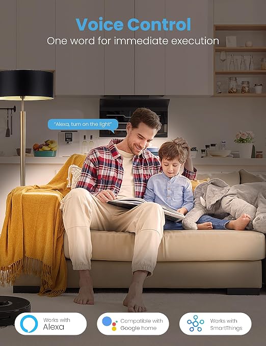 EIGHTREE Smart Plug 5GHz& 2.4GHz, 15A WiFi Smart Outlet Compatible with Alexa & Google Home, Smart Home WiFi Plug with Remote Control, Timer Outlet with Schedule, 2 Packs