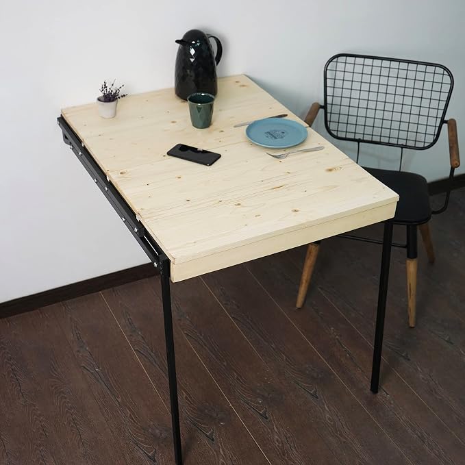 Ultimate Premium Products Murphy Folding Table | Wall Mounted Table Dining Table | Multifunctional Desk & Shelf | Storage Shelf | Small Space Desk
