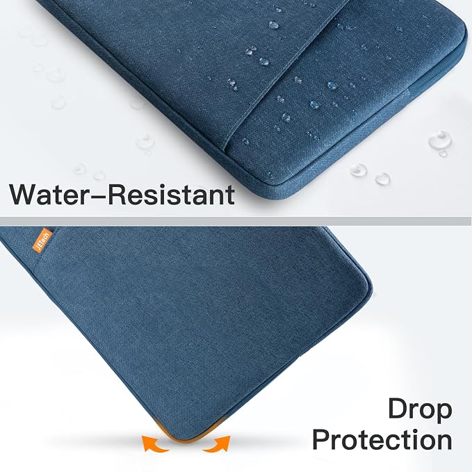 JETech Laptop Sleeve for MacBook Neo (A18 Pro), 14-InchMacBook Air/Pro, MacBook Pro M1-M5 2021-2026, Waterproof Bag Case with Pocket, Compatible with 14 Inch Notebook (Navy)