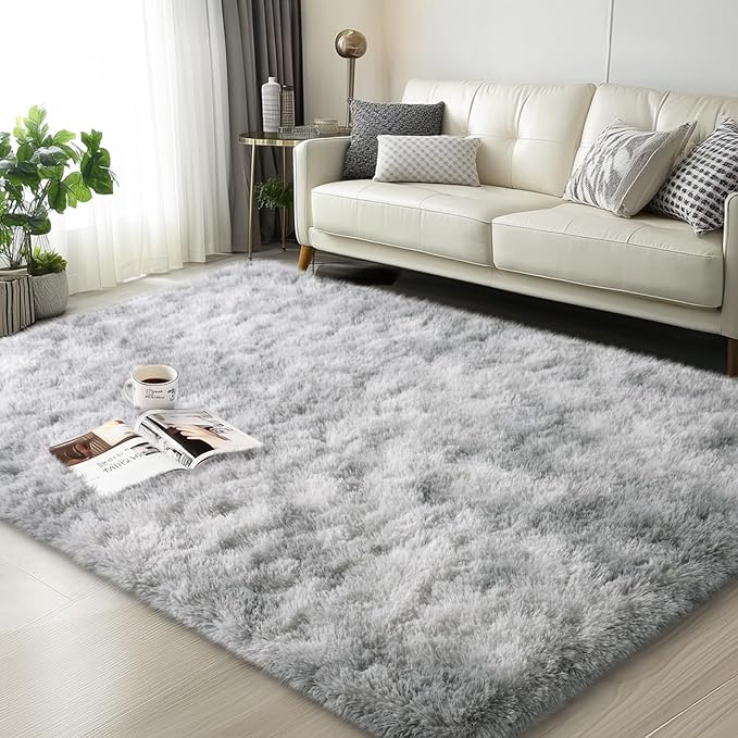Mugorn Small Soft Shag Rugs for Bedroom, 3x5 Fluffy Area Rugs for Living Room