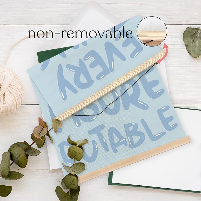 YQDEJ Everything Is Figureoutable Inspirational Wall Art Poster Hanger Frame, Blue Positive Affirmations Wall Decor, Blue Motivational Wall Art for Home Office Classroom, 12x16 Inch