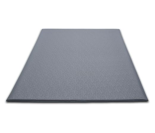 Guardian 24276001GY Soft Step Anti-Fatigue Floor Mat, Vinyl, 27" x 60", Grey