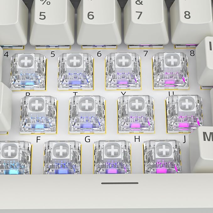 Kailh 10 PCS Box White Switch Replacement 3 Pin Mechanical Keyboard Switches, Clicky, Accurate Typing, Dustproof, Suitable for clicker for 3D Prints and MX Gaming Mechanical Keyboards