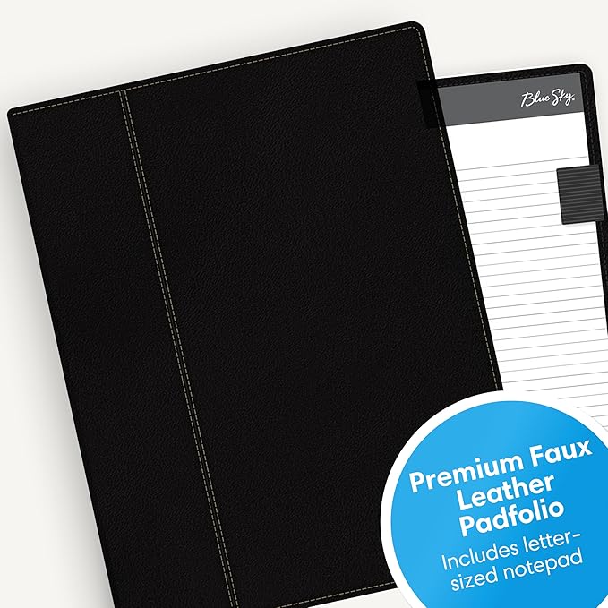 Blue Sky Professional Padfolio: Comprehensive Portfolio and Efficient Document Organizer, Ideal Business Accessory for Modern Professionals, 9.5" x 12"