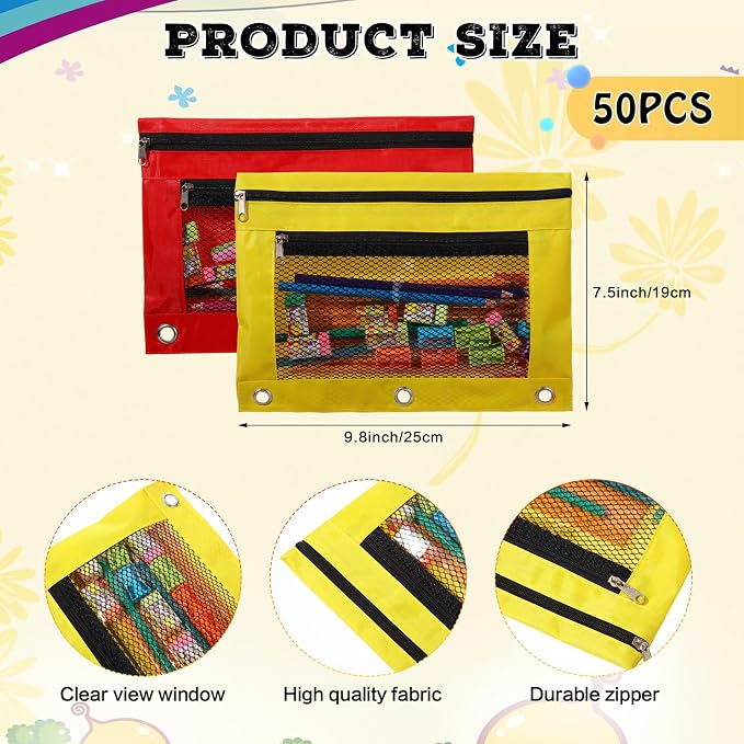 210 Pcs Back to School Supplies Kit 30 Sets Teacher Supplies Bulk for Student Classroom Neon Mesh Pouch Colored Pencils Teacher Back to School Supply Kit for Elementary Essentials Bundle
