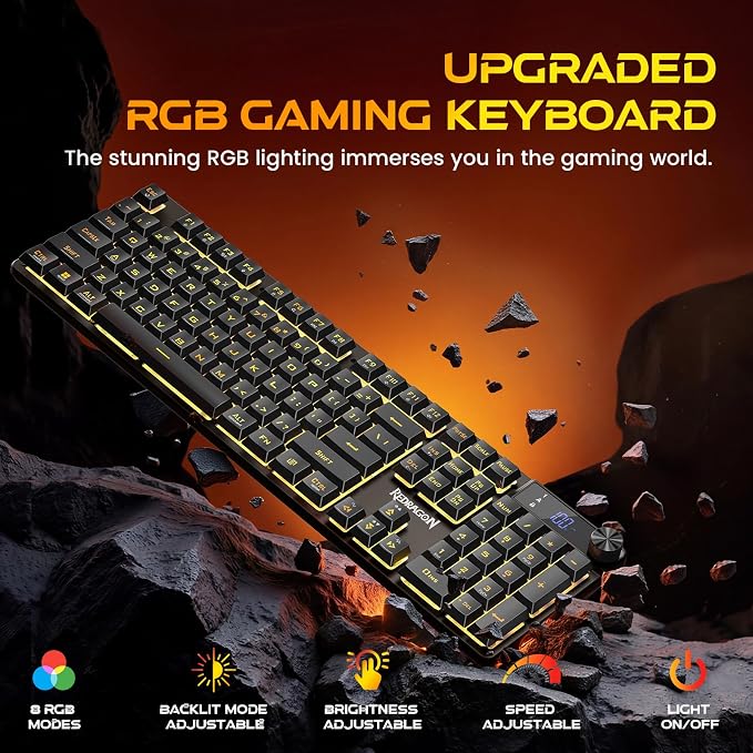 Redragon K521 Pro Wireless Gaming Keyboard with Screen