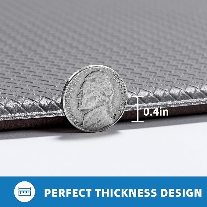Kitchen Mats for Floor, Extra Long Anti-Fatigue Kitchen Rug, Grey | Cushioned Comfort,Non-Slip Backing,Waterproof Surface,Soft Underfoot,Easy Clean,Kitchen Sink,Laundry Room,Standing Desk