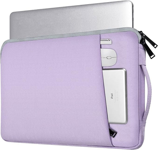 13 Inch Laptop Sleeve Case for 13-inch New MacBook Air M5 A3449 M4 A3240 2025 2026,13 13.6 Inch MacBook Air 13 M3/M2/M1 2020-2024, Computer Carrying Bag with Handle, Purple