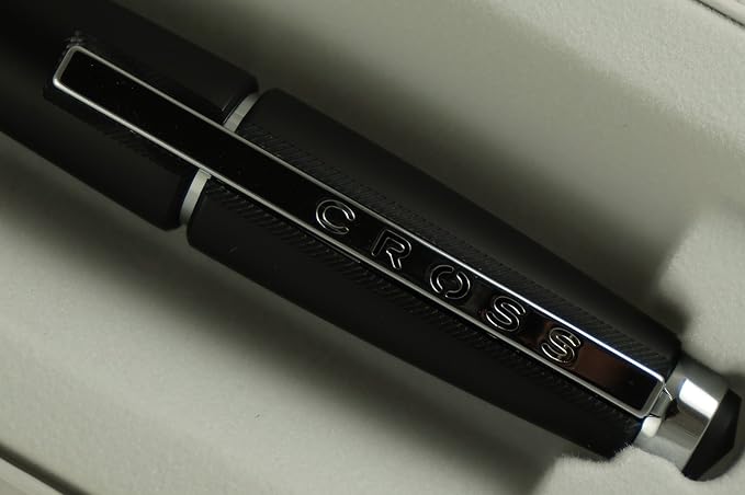 Cross Executive Companion Edge Matte Back Barrel and Extremely Polished Appointment Selectip with Black Gel Ink Rollerball Pen.