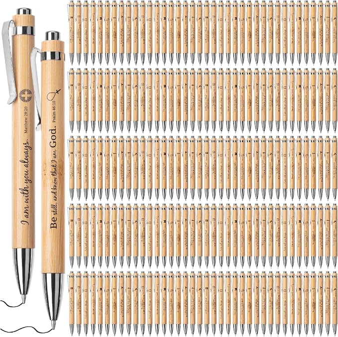 Mr. Pen- Bible Verse Pens Bulk, 200 Pack, Black Ink, Retractable | Christian Pens Bulk for Women & Men