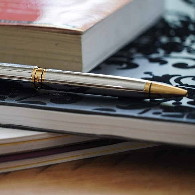 Cross Coventry Blue Lacquer Ballpoint Pen - Refillable Pen for Smooth Writing - Professional, Elegant Accessory - Black Ink - Long-Lasting Use - Desk Essential - Gift-Ready