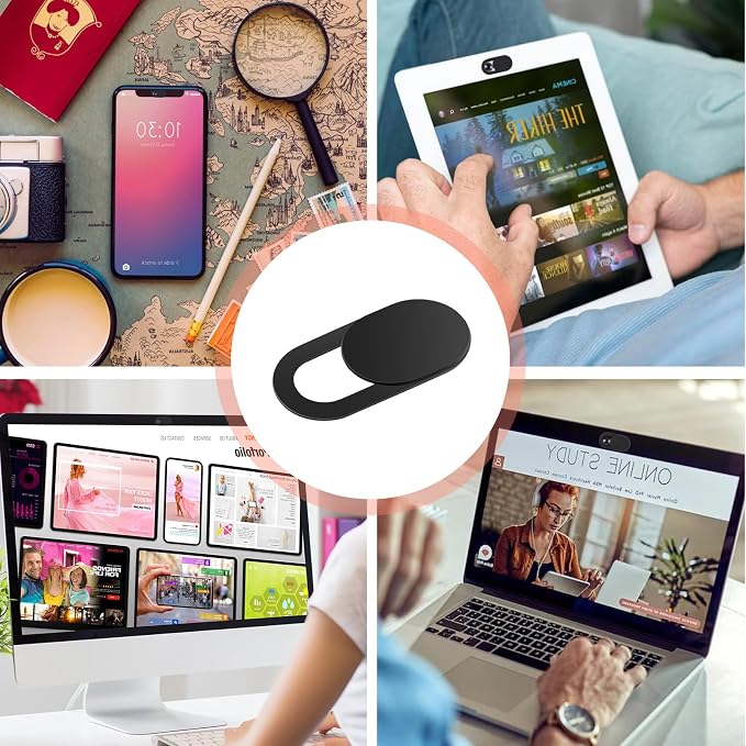 24PCS Camera Cover Slide, Ultra-Thin Phone Camera Cover Plastic Cameras Blocker Slider Webcam Covers for PC Smartphone Cell Phone Laptop Tablet Desktops to Protect Your Privacy and Security