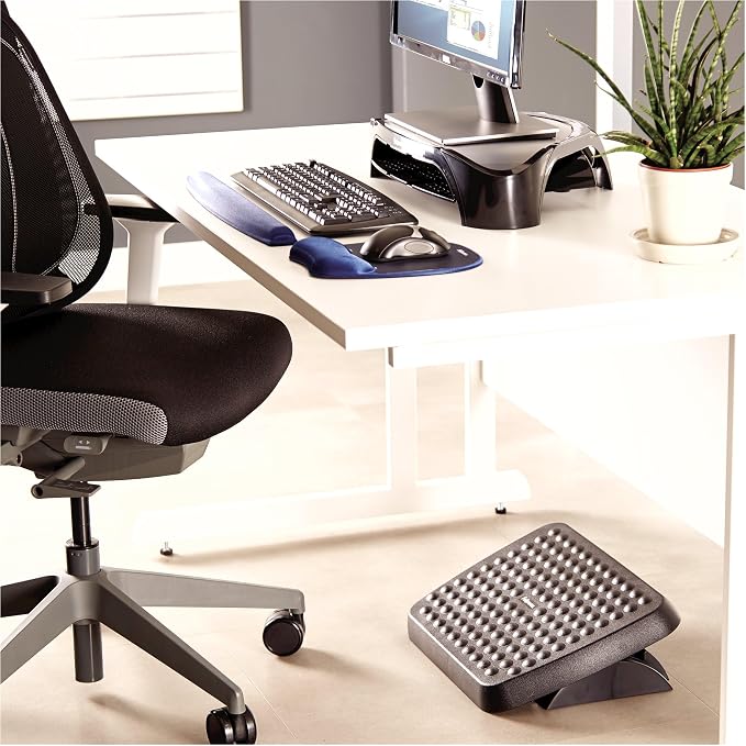 Fellowes 48121 Standard Foot Rest, Graphite (Pack of 2)