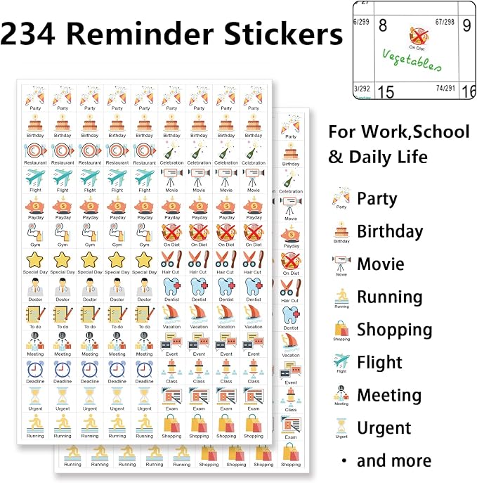 Desk Calendar 2026-2027, Mokani Large Monthly Desk Calendar 2026 (Jan.2026 to Jun.2027) 17"x12" with Plastic Cover, Holidays, 234 Stickers